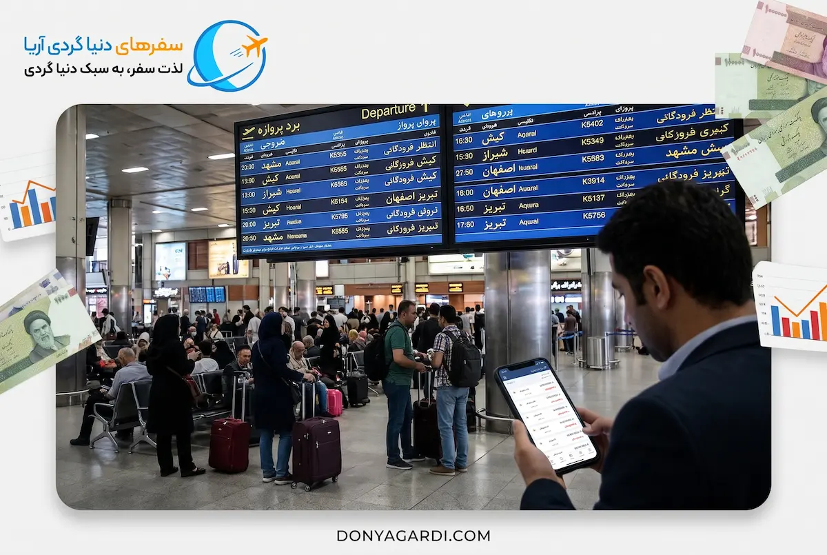 افزایش قیمت پرواز