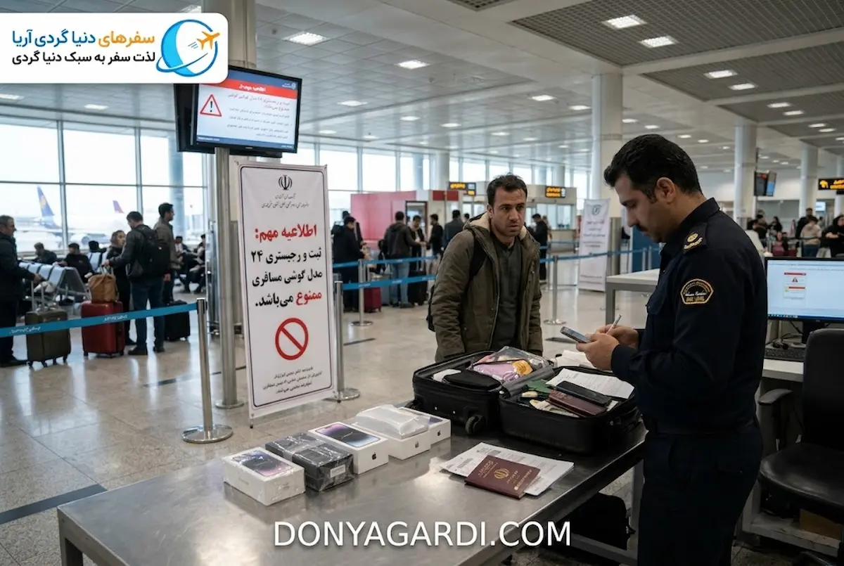 رجیستری مسافری ۲۴ مدل گوشی رسما ممنوع شد